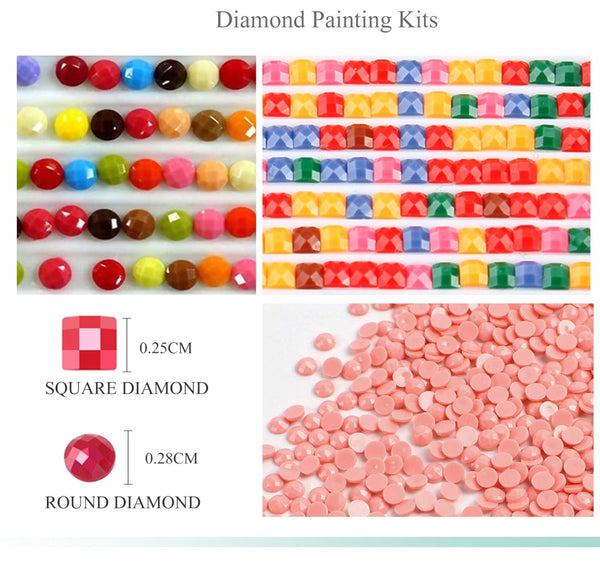 Diamond Paintings, NEW Fireworks 5D Cartoon Diamond Painting Kit, Full Square/Round Drill