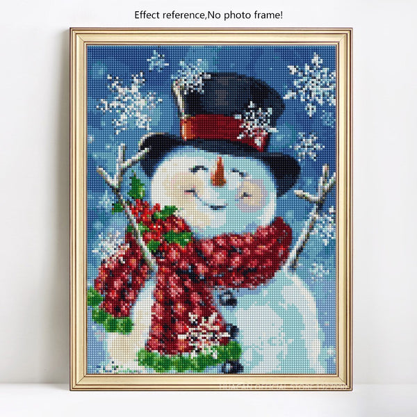 Diamond Painting, Merry Christmas Snowman -Diamond Painting Kits, Diamond Paintings Store