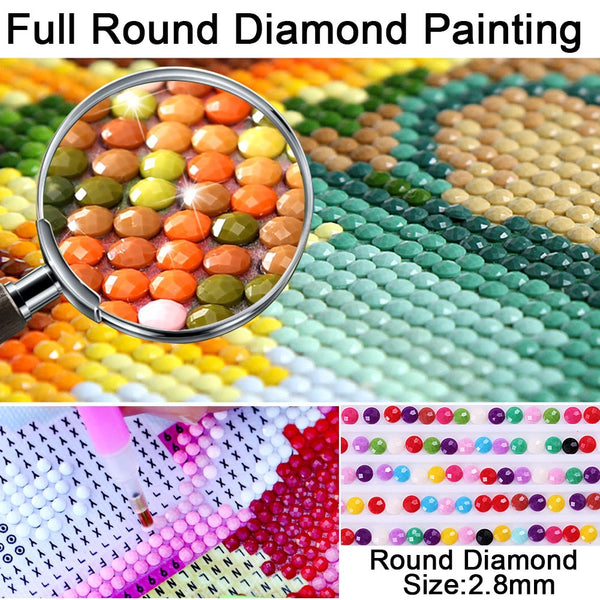 Chimney Present Delivery | Christmas Diamond Painting | Full Round/Square Drill 5D Rhinestones | DIY Holiday Kit -Diamond Painting Kits, Diamond Paintings Store