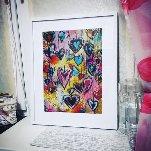 5D Diamond Painting "Hearts of Love" -SALE -Diamond Painting Kits, Diamond Paintings Store