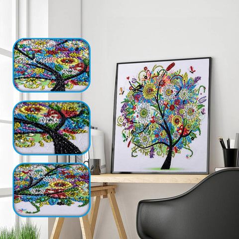 New - Four Seasons Color Tree, Rubik Crystal Diamond Painting -Diamond Painting Kits, Diamond Paintings Store
