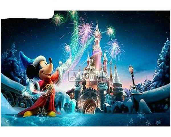 Diamond painting Disney Mickey, Magic Castle- full square / round drill new arrival -Diamond Painting Kits, Diamond Paintings Store